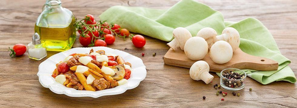 Pasta Galbanino, salsiccia e funghi