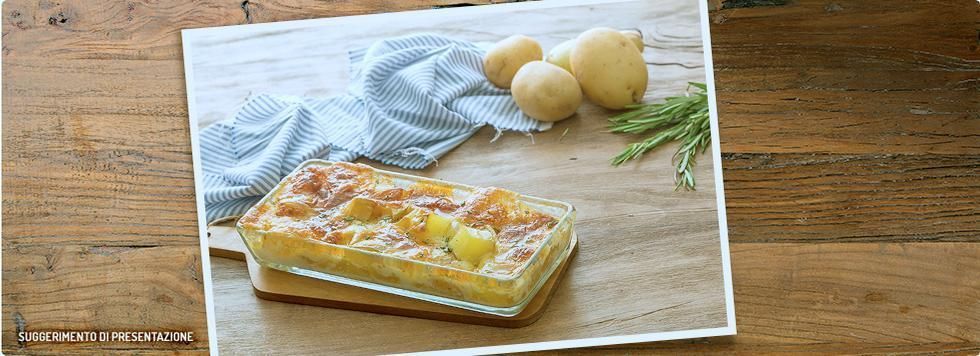 Patate al forno con mozzarella e rosmarino