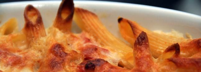 Penne gratinate alla siciliana