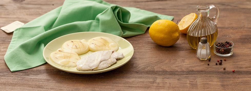 Petto di pollo bollito