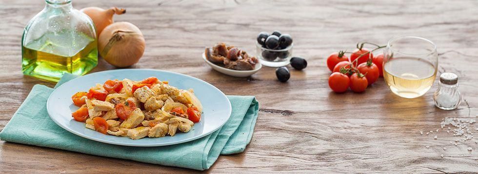 Petto di pollo con pomodorini