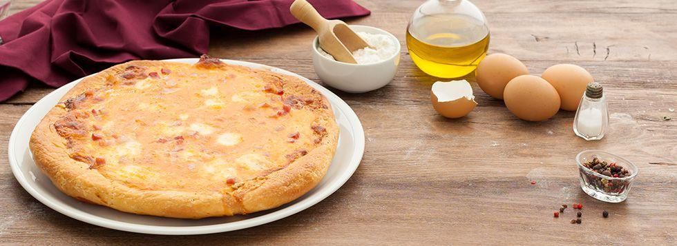 Pizza carbonara