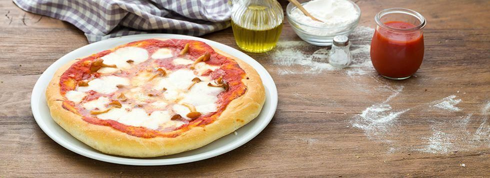 Pizza con funghi