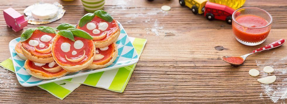 Pizzette rosse con formaggino