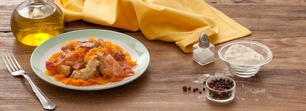 Petto di pollo con zucca