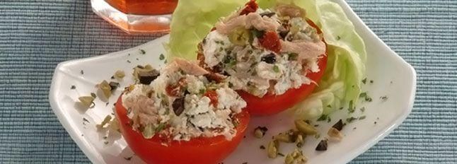 Pomodori ripieni alla crema di tonno