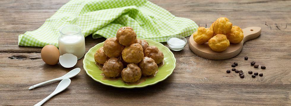 Profiteroles al caffè