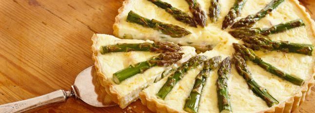 Quiche al formaggio e asparagi