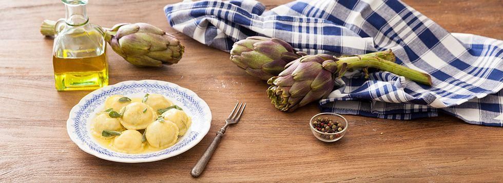 Ravioli ai carciofi