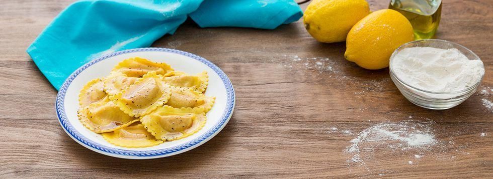 Ravioli al salmone