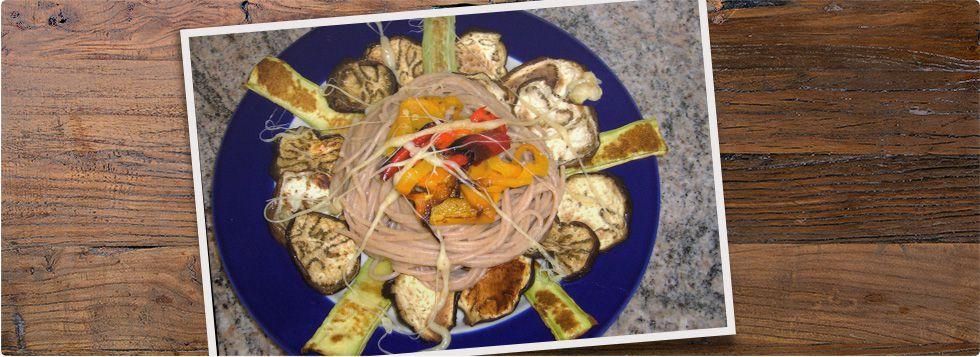 Spaghetti integrali alle verdure