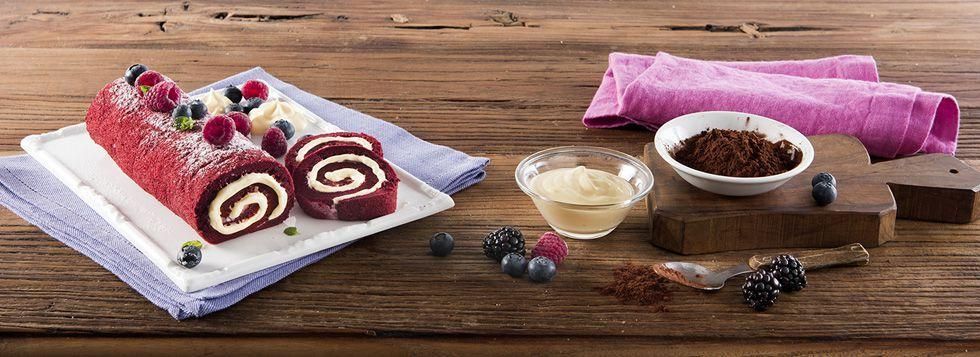 Rotolo Red Velvet con Crema Dolce al Mascarpone
