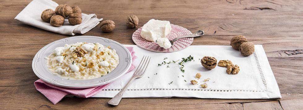 Risotto stracchino e noci
