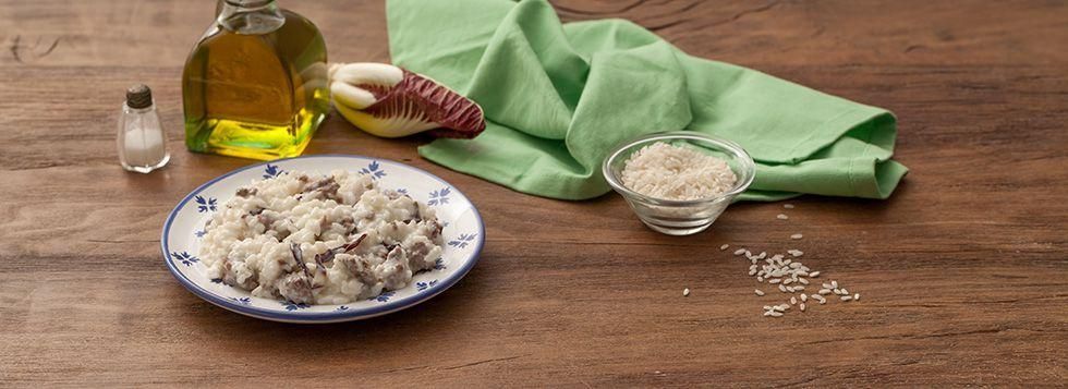 Risotto radicchio e salsiccia