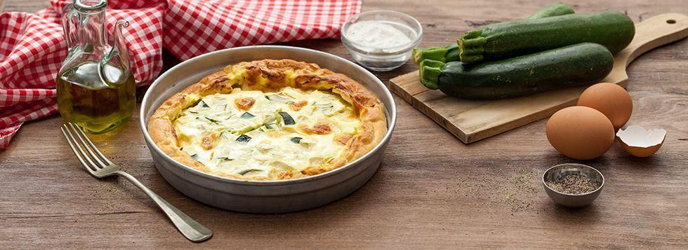 Torta salata zucchine prosciutto