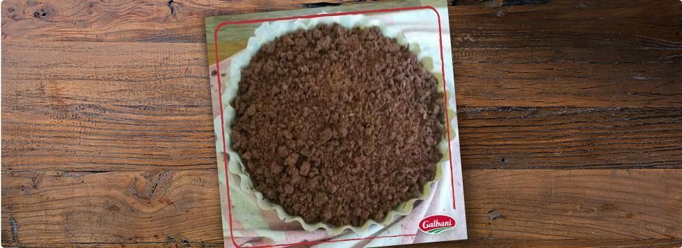 Sbriciolata al cacao con ricotta e gocce di cioccolato