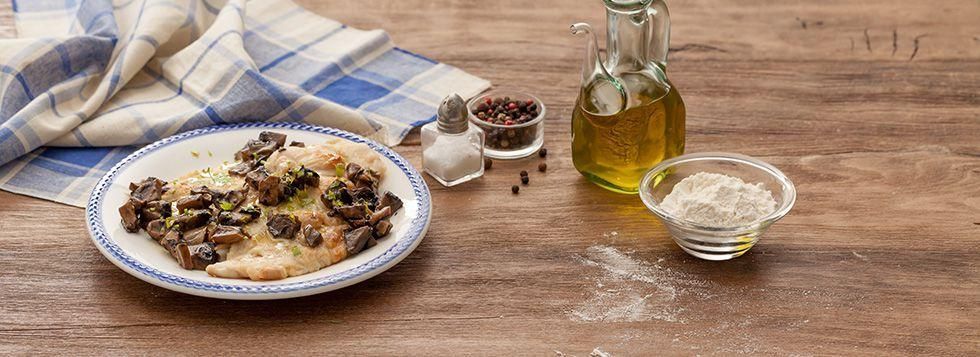 Scaloppine di pollo ai funghi