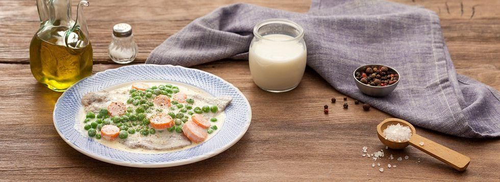 Scaloppine con piselli