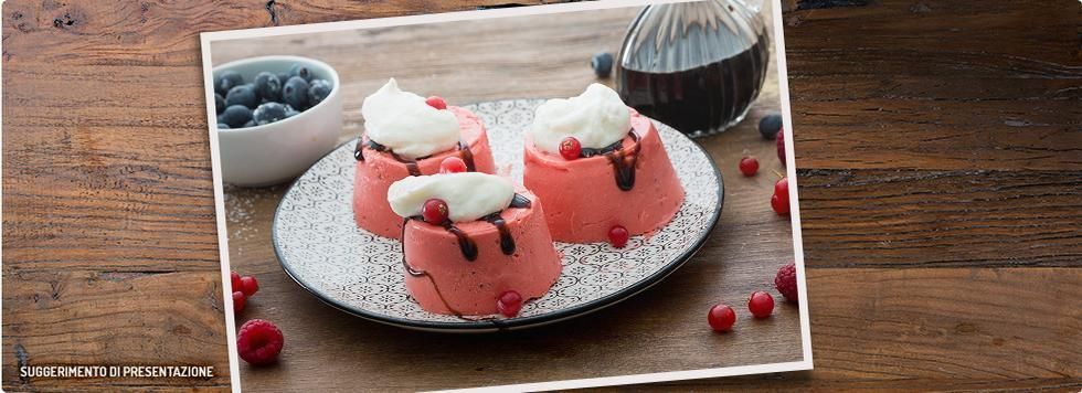 Semifreddo ricotta e frutti di bosco