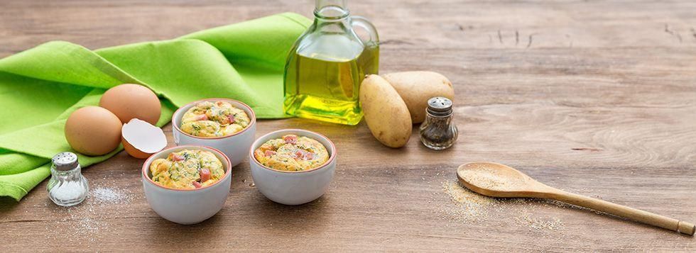 Soufflé di patate e spinaci