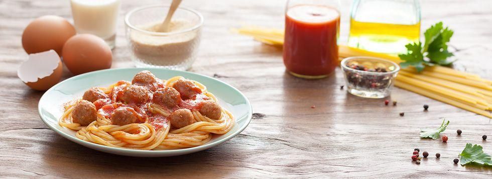 Spaghetti con polpette
