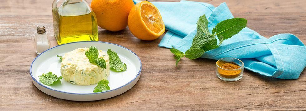 Tartare di zucchine e formaggino