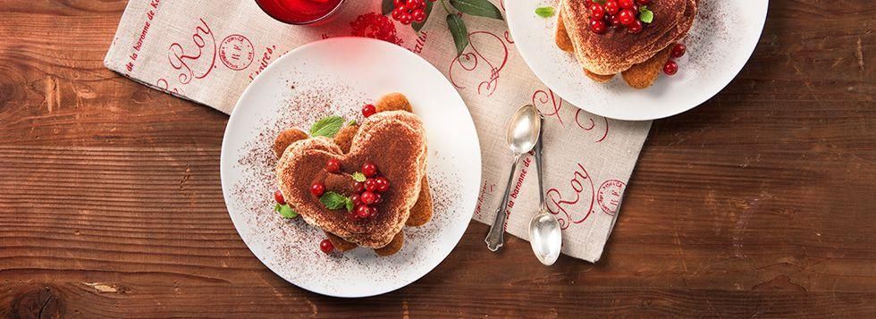 Tiramisù a cuore con mascarpone