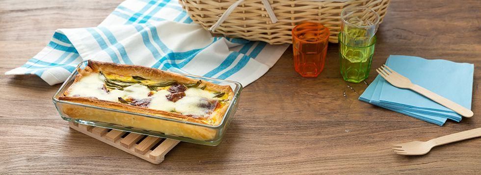 Torta salata con fagiolini