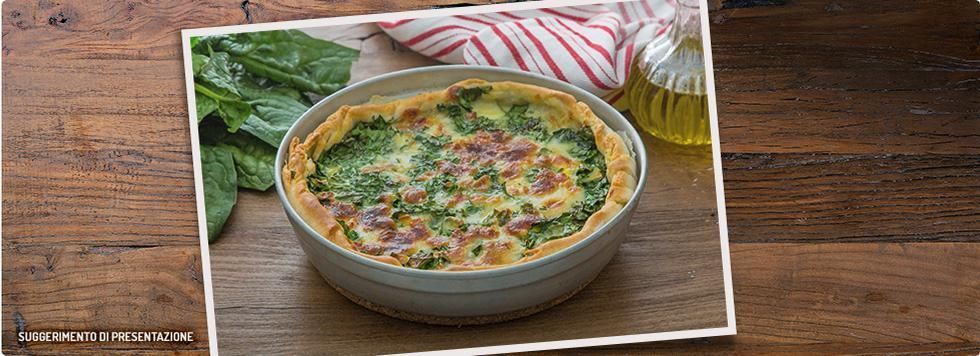 Torta di spinaci e mozzarella