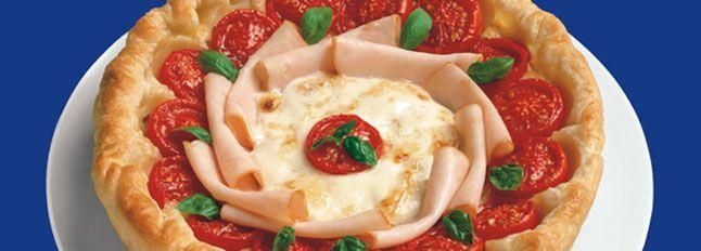 Torta Bicolore con Pomodori e Mozzarella