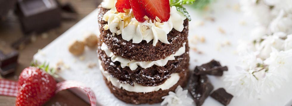 Torta al cioccolato con spalmabile