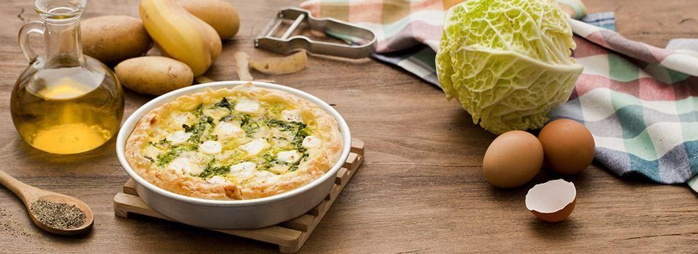 Torta salata senza lattosio
