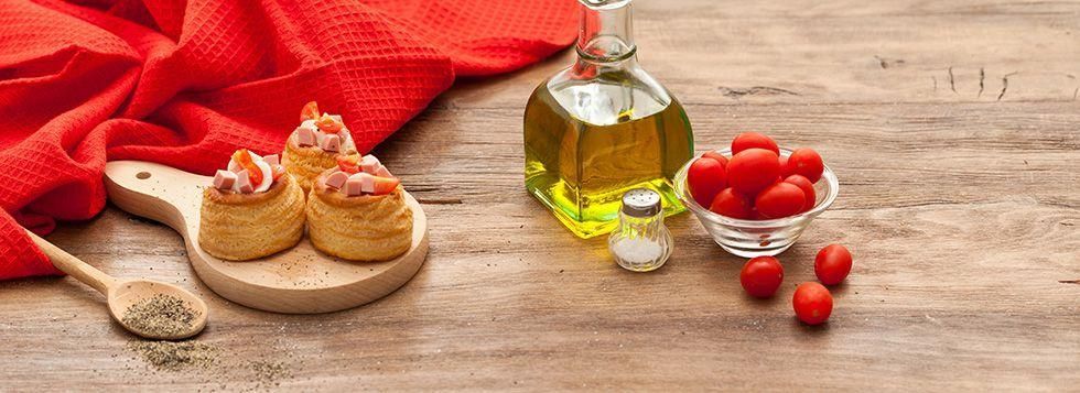 Vol-au-vent con wurstel