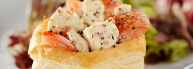 Vol-au-vent bianco e rossi