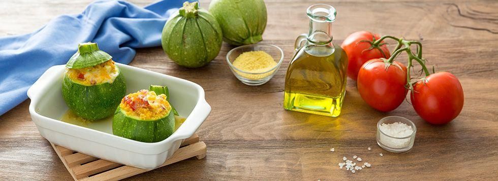Zucchine tonde ripiene