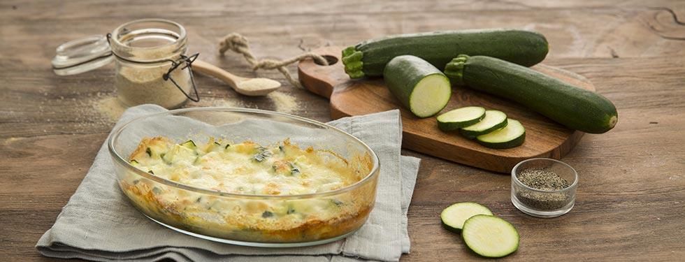 Zucchine al forno con mozzarella
