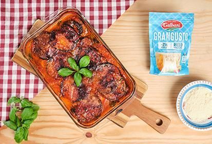 Ultimo strato con aggiunta di Galbani Grangusto Grattugiato Ultimo strato con aggiunta di Galbani Grangusto Grattugiato