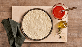 Pizza con lievito istantaneo preparazione 3 Pizza con lievito istantaneo preparazione 3