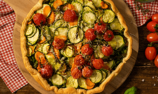 Torta salata con verdure primavera e Galbanino Step 5 Torta salata con verdure primavera e Galbanino Step 5