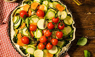 Torta salata con verdure primavera e Galbanino Step 4 Torta salata con verdure primavera e Galbanino Step 4