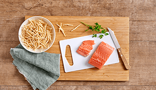 Trofie al salmone step1 Trofie al salmone step1