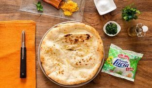 Tonda con Mozzarella la Leggera e bottarga di muggine