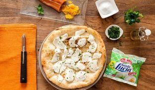 Tonda con Mozzarella la Leggera e bottarga di muggine