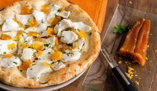 Tonda con Mozzarella la Leggera e bottarga di muggine