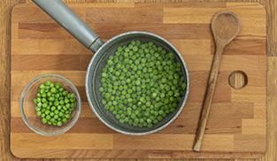 Frittata di piselli e Galbanino