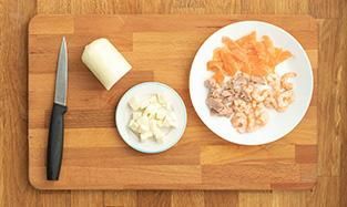 Pelate la carota e tagliate anche il Galbanino Pelate la carota e tagliate anche il Galbanino