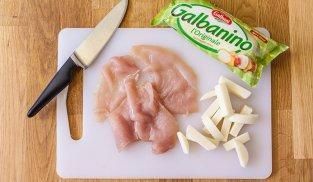 tagliare a bastoncini il Galbanino tagliare a bastoncini il Galbanino