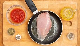 Petto di pollo alla pizzaiola Petto di pollo alla pizzaiola