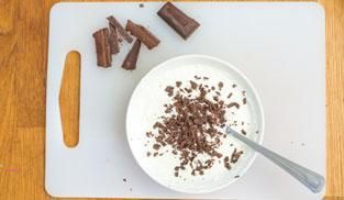aggiungere il cioccolato fondente aggiungere il cioccolato fondente