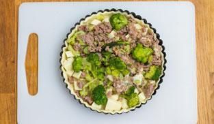 infornare la torta salata salata senza uova